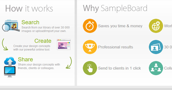 sampleboard website picture